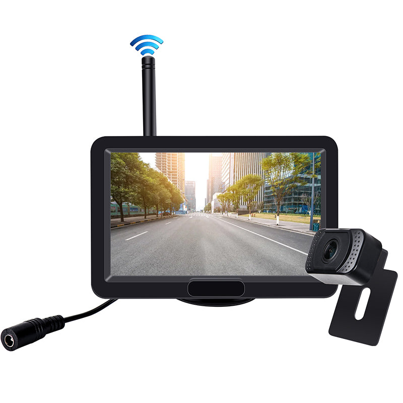 Wireless 5 Inch monitor with backup camera system