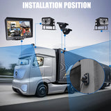 Truck wired backup camera system